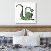 Illustration eines Cartoon Brontosaurus Denken. Leinwanddruck (Insitu (Schlafzimmer))