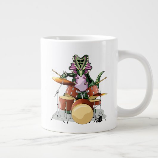 Illustration eines Chasmosaurus, der die Trommeln Jumbo-Tasse (Rechts)