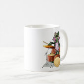 Illustration eines Chasmosaurus, der die Trommeln  Kaffeetasse (VorderseiteRechts)