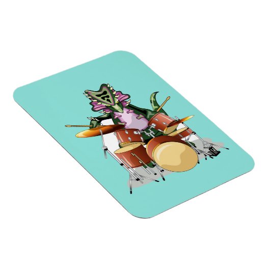 Illustration eines Chasmosaurus, der die Trommeln Magnet (Rechte Seite)