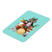 Illustration eines Chasmosaurus, der die Trommeln Magnet (Linke Seite)