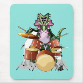 Illustration eines Chasmosaurus, der die Trommeln Mousepad (Vorne)