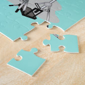 Illustration eines Chasmosaurus, der die Trommeln Puzzle (Seite)