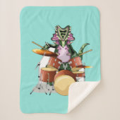 Illustration eines Chasmosaurus, der die Trommeln Sherpadecke (Vorderseite)