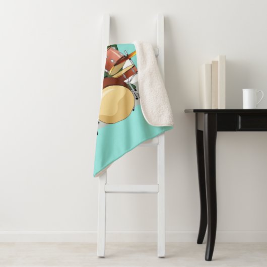 Illustration eines Chasmosaurus, der die Trommeln Sherpadecke (Beispiel)