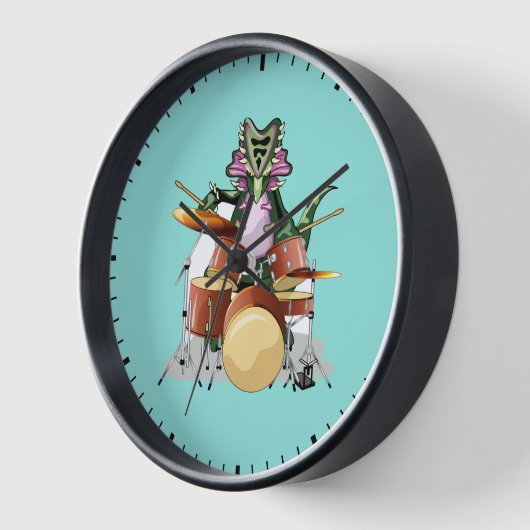 Illustration eines Chasmosaurus, der die Trommeln Uhr (Winkel)