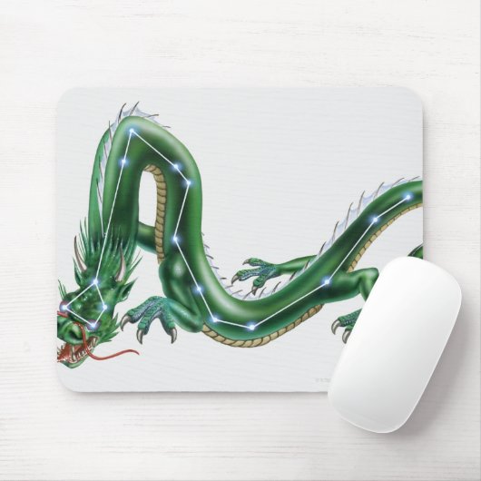 Illustration eines Drachen mit dem Drachen (Draco) Mousepad (Mit Mouse)