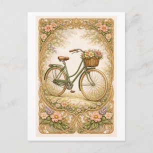 Illustration eines Fahrrads im Vintage-Stil Postkarte