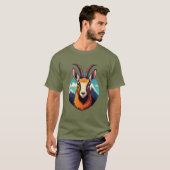Illustration eines Gämsekopfes T-Shirt (Vorne ganz)