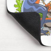 Illustration eines Iguanodon, das das Make-up anbr Mousepad (Ecke)