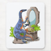 Illustration eines Iguanodon, das das Make-up anbr Mousepad (Vorne)