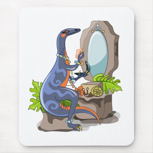Illustration eines Iguanodon, das das Make-up anbr Mousepad (Vorne)