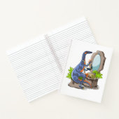 Illustration eines Iguanodon, das das Make-up anbr Notizblock (Innenseite)