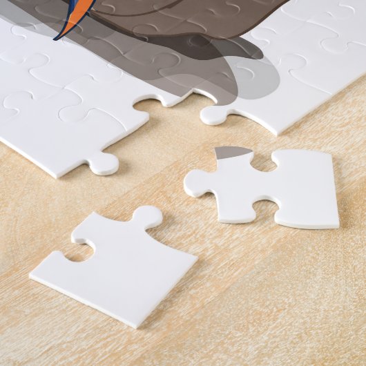 Illustration eines Iguanodon, das das Make-up anbr Puzzle (Seite)