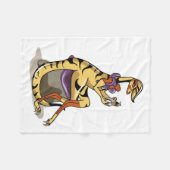 Illustration eines Iguanodon, der ihre Nägel polie Fleecedecke (Vorderseite (Horizontal))