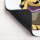 Illustration eines Iguanodon, der ihre Nägel polie Mousepad (Ecke)