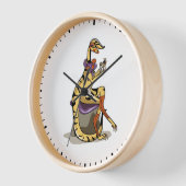 Illustration eines Iguanodon, der ihre Nägel polie Uhr (Winkel)