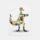 Illustration eines Iguanodon-Fotografen. Fleecedecke (Vorderseite)