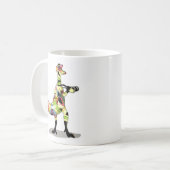 Illustration eines Iguanodon-Fotografen. Kaffeetasse (Vorderseite Links)