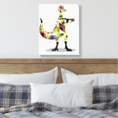 Illustration eines Iguanodon-Fotografen. Leinwanddruck (Insitu (Schlafzimmer))