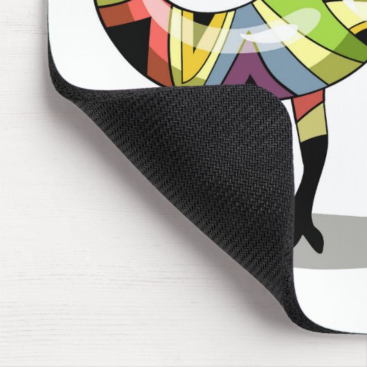 Illustration eines Iguanodon-Fotografen. Mousepad (Ecke)