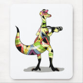 Illustration eines Iguanodon-Fotografen. Mousepad (Vorne)