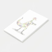 Illustration eines Iguanodon-Fotografen. Post-it Klebezettel (angewinkelt)