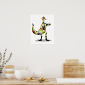 Illustration eines Iguanodon-Fotografen. Poster (Küche)