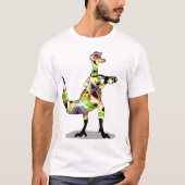 Illustration eines Iguanodon-Fotografen. T-Shirt (Vorderseite)