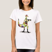 Illustration eines Iguanodon-Fotografen. T-Shirt (Vorderseite)