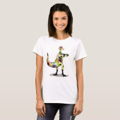 Illustration eines Iguanodon-Fotografen. T-Shirt (Vorne ganz)