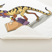 Illustration eines Iguanodon mit Einkaufstaschen. Sherpadecke (3/4)