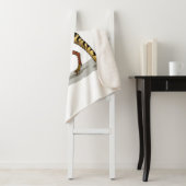 Illustration eines Iguanodon mit Einkaufstaschen. Sherpadecke (Beispiel)