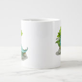Illustration eines Iguanodon-Sonnenbades. Jumbo-Tasse (Vorderseite)