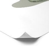 Illustration eines Iguanodon-Sonnenbades. Poster (Ecke)