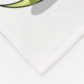 Illustration eines Lambeosaurus, der ein Ei hält. Fleecedecke (Ecke)