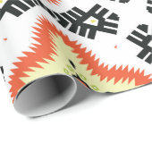 Illustration eines leuchtend bunten Teppichs mit Geschenkpapier (Rolleneckpunkt)