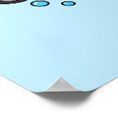 Illustration eines Loch Ness Monster Scuba Divers. Poster (Ecke)