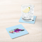 Illustration eines Loch Ness Monster Scuba Divers. Rechteckiger Pappuntersetzer (Vor Ort)