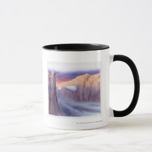Illustration eines Luftschiffreisens Tasse