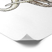 Illustration eines Mammotts Poster (Ecke)