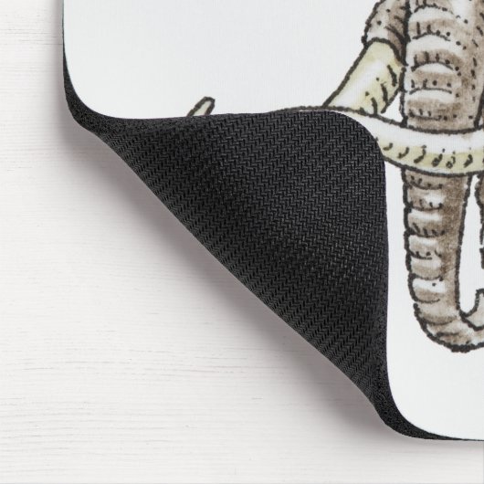 Illustration eines Mammuts Mousepad (Ecke)