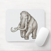 Illustration eines Mammuts Mousepad (Mit Mouse)