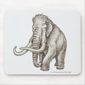 Illustration eines Mammuts Mousepad (Vorne)