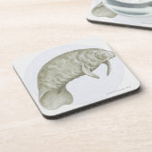 Illustration eines Manatiss (Trichechus SP.) Untersetzer (Linke Seite)