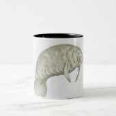 Illustration eines Manatiss (Trichechus SP.) Zweifarbige Tasse (Mittel)