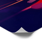 Illustration eines Martini ArtPrint Poster (Ecke)