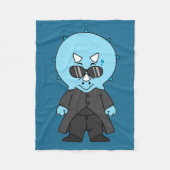 Illustration eines Matrix-Triceratops. Fleecedecke (Vorderseite)