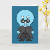 Illustration eines Matrix-Triceratops. Karte (Gelbe Blume)