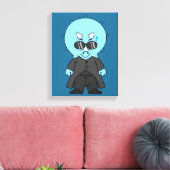 Illustration eines Matrix-Triceratops. Leinwanddruck (Insitu (Wohnzimmer))